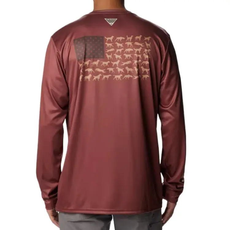 Columbia PHG Terminal Shot Omni-Shade Shirt Men's Red-1