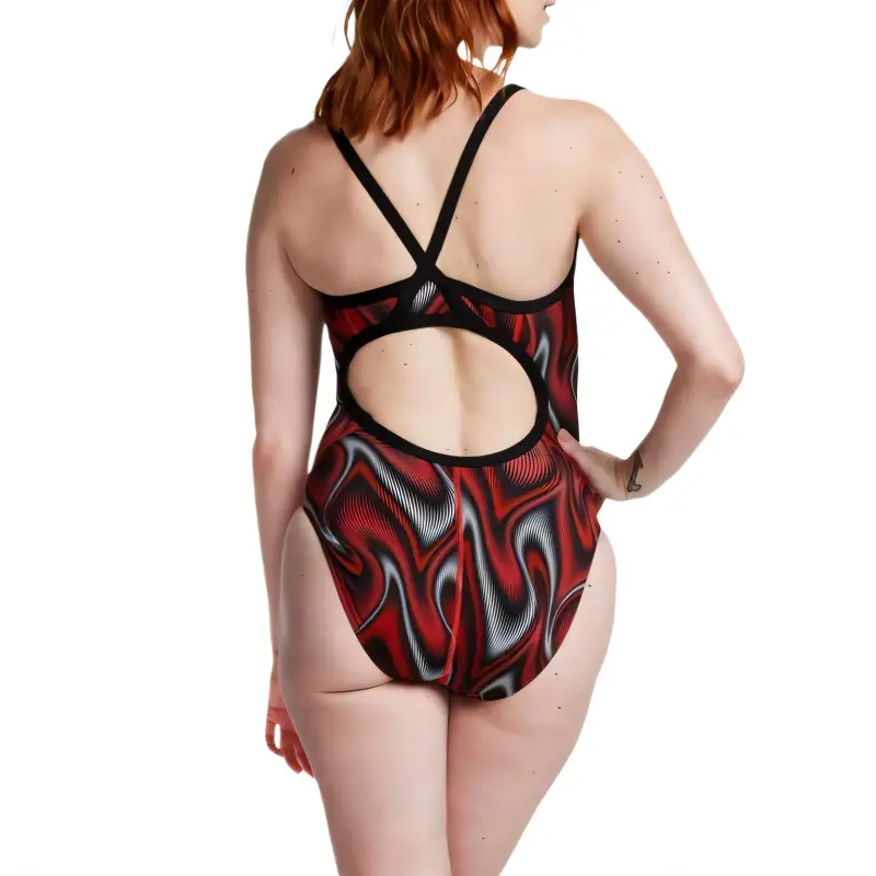 Speedo One piece Swimsuit Women's Red-1