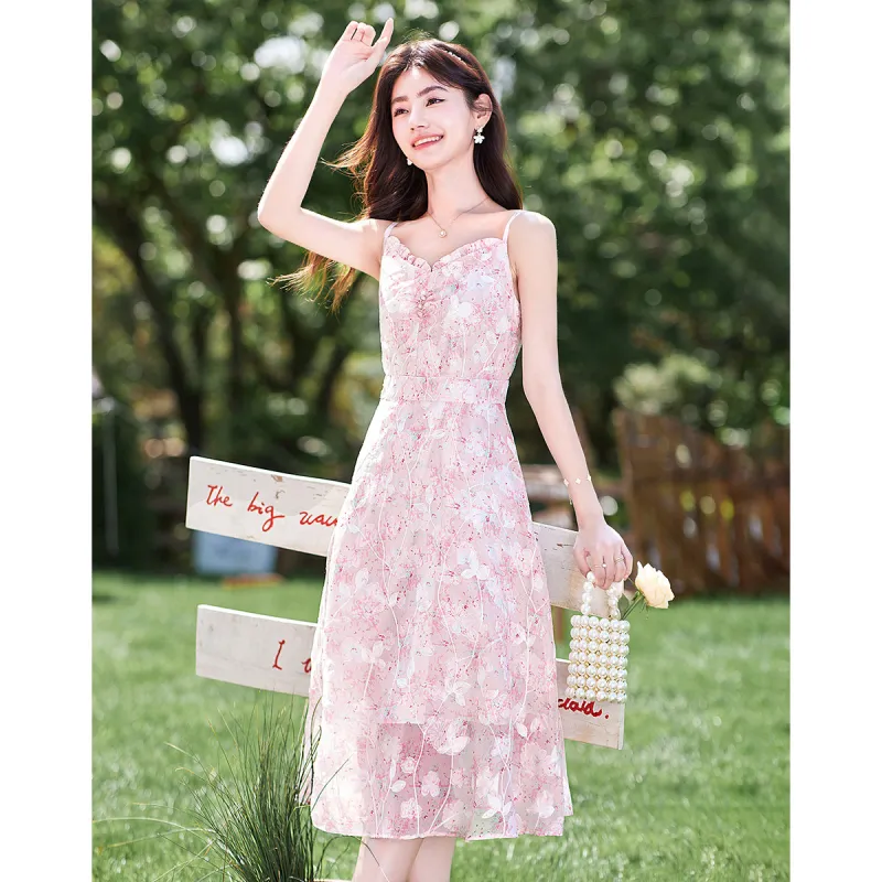 Like The Age Of Water Short Sleeved Dress Women's Multicolor-3
