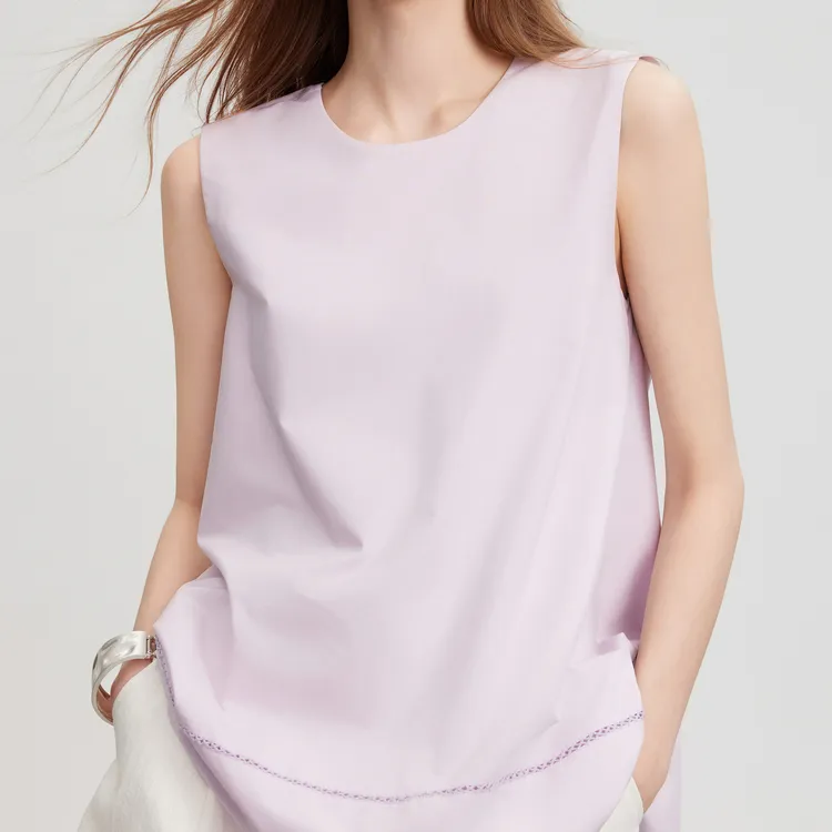 ELLE Shirts Women's Pink Purple-3