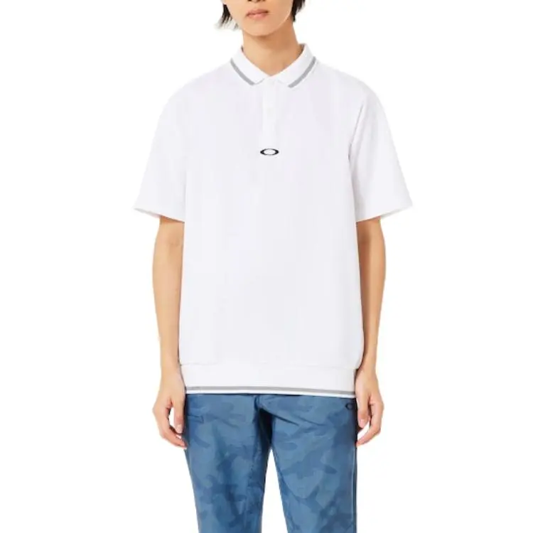 Oakley O SyncPackAbstractHemPolo Polo Shirt Men's White-3