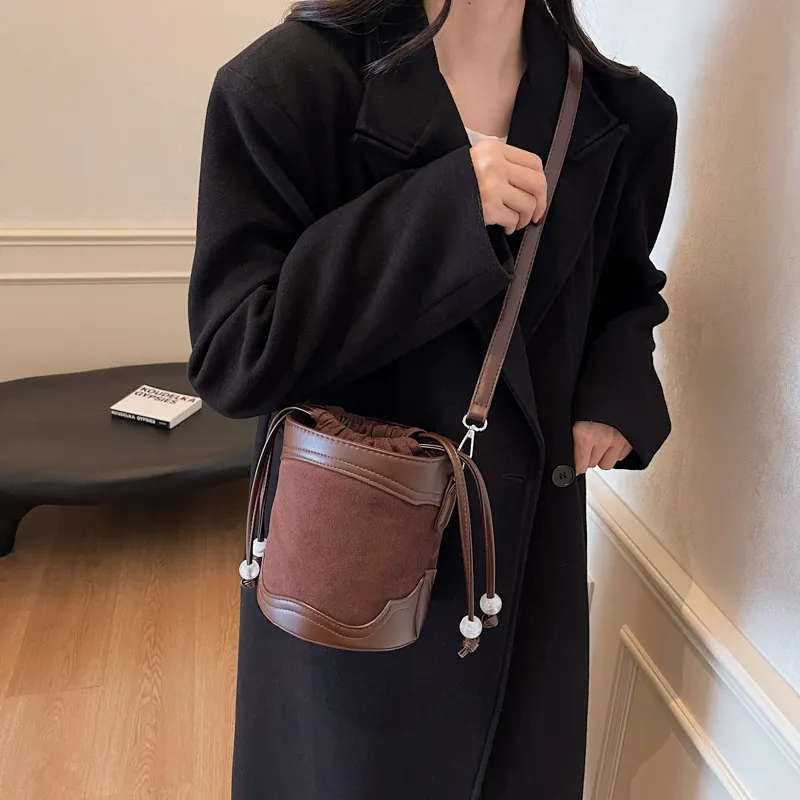 HCXK Pu Shoulder Bag Crossbody Bag Unisex Black/Burgundy/Coffee/Brown/-5