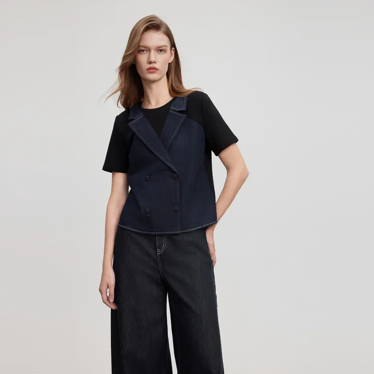 ELLE T Shirts Women's Black-6