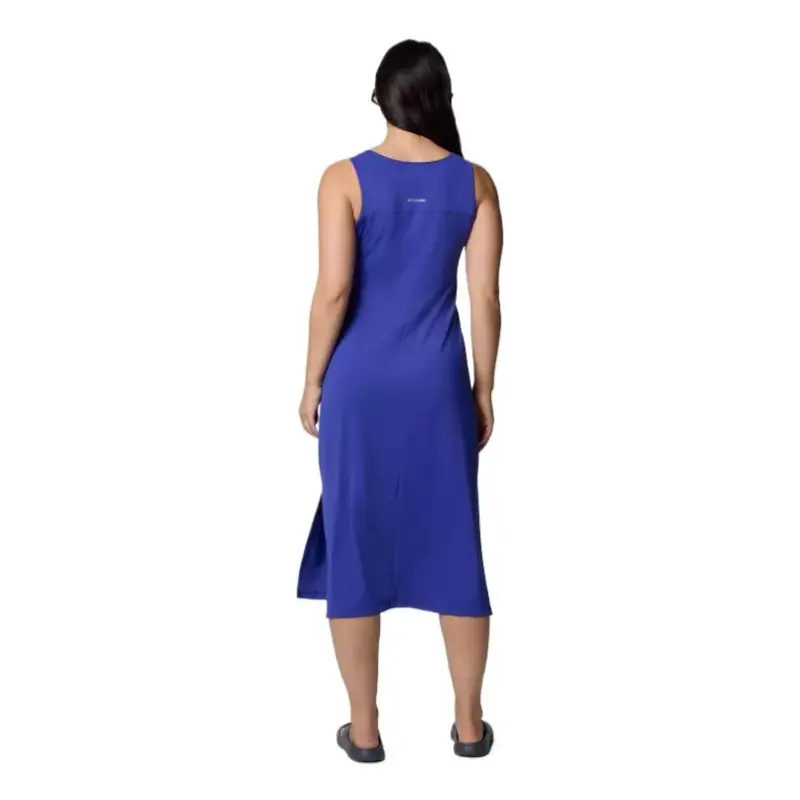 Columbia Chill River Sleeveless Dress Women's Iron Lotus Blue-2