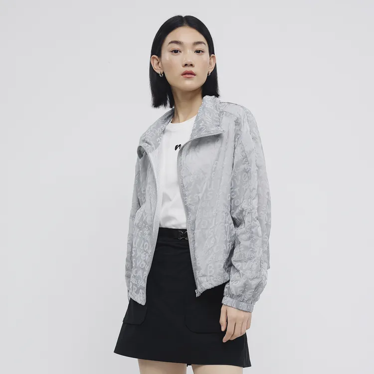 SHUIYUNJIAN Cropped Coat Women's Light Gray-2