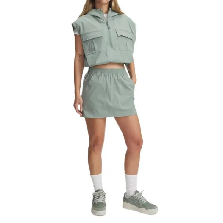 Under Armour Unstoppable Casual Short Skirts Women's Silicon Green-3