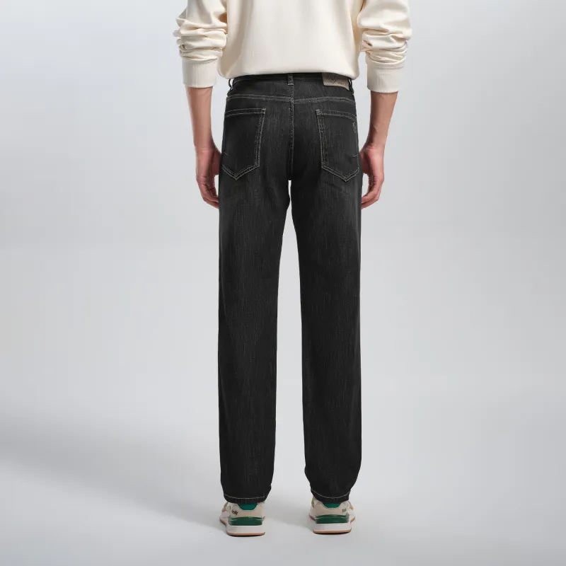 HLA Jeans Men Black Denim Gradient Dark 3F-3