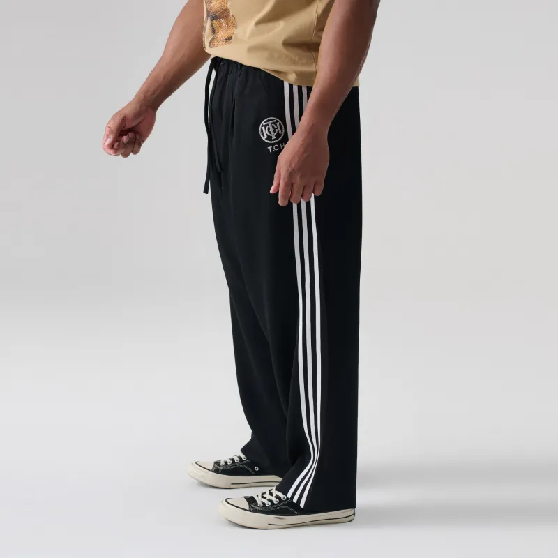 TCH Casual Pants Unisex Black Base With Silver Logo-6