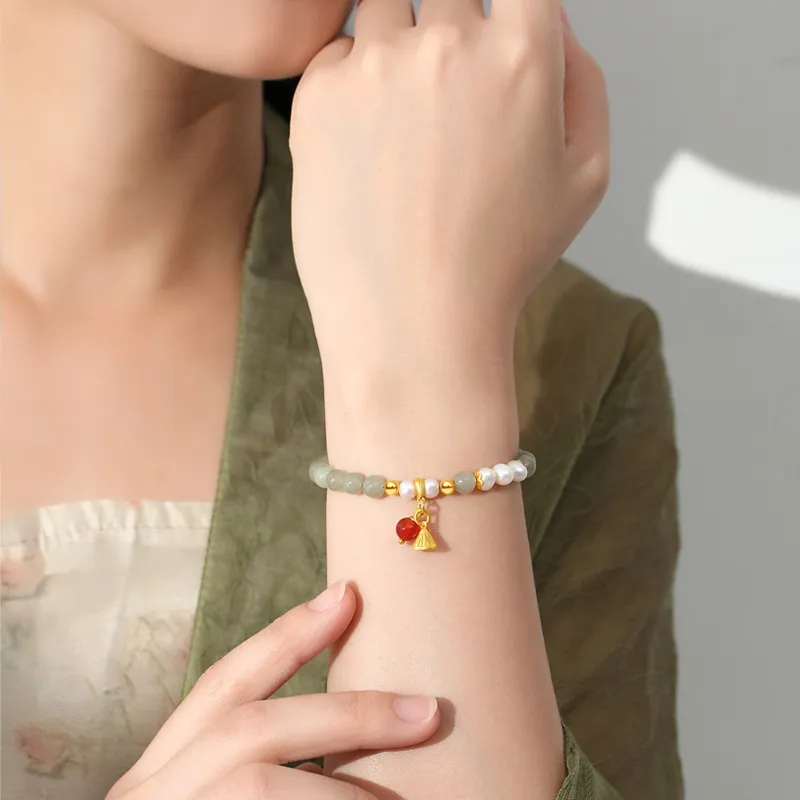 Royal Heaven's Choice Hetian Jade Bracelets Sugar Jade Unisex-2