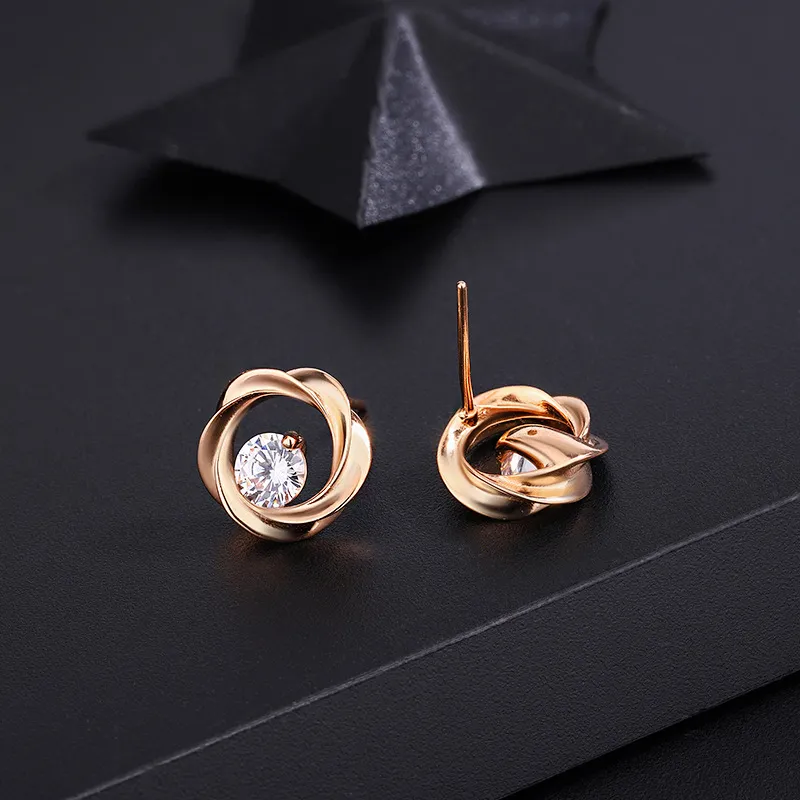 Happy tide Stud Earrings Women's-5