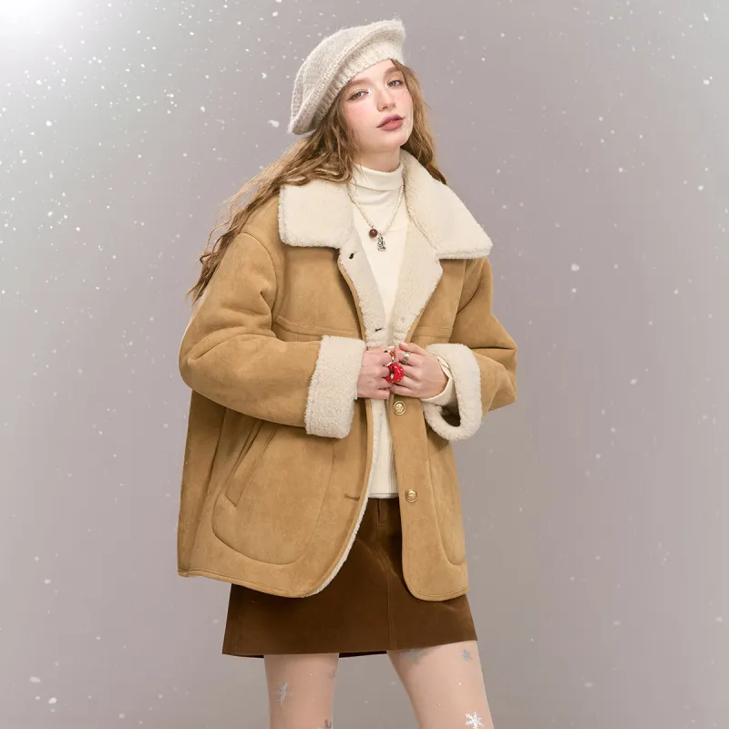ELF SACK Puffer Jacket Women's Vintage Beige Yellow-2