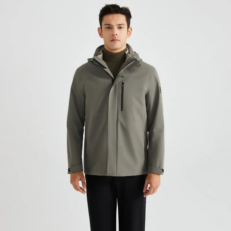 Satchi Jackets Men Gray Green-3