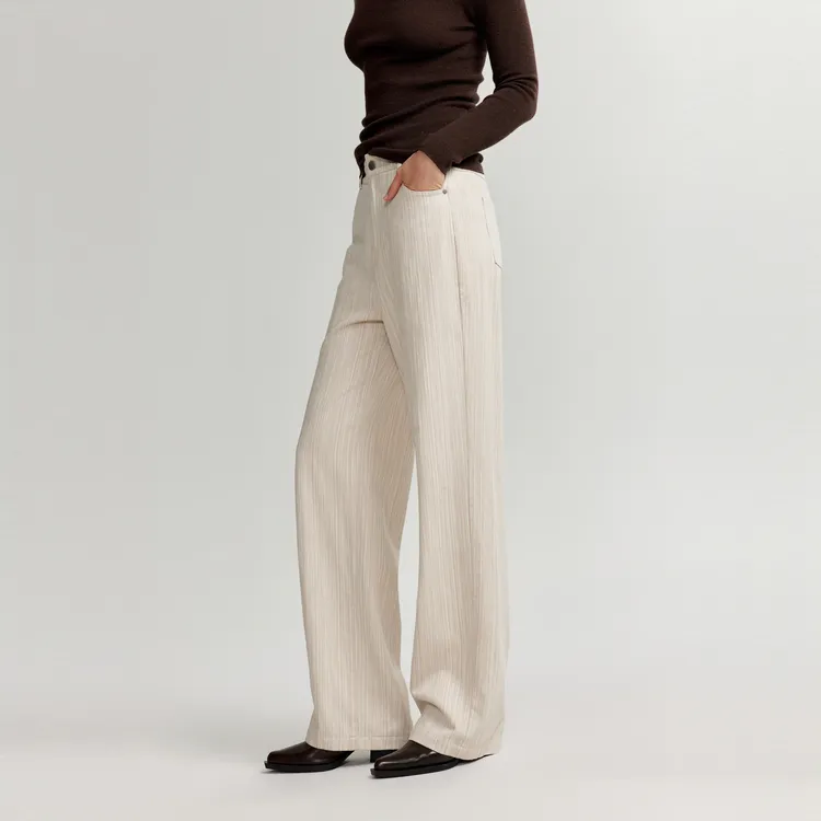 ELLE Casual Pants Women's Light Khaki-2