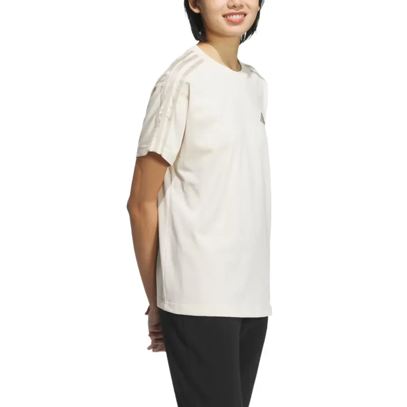 Adidas ESSENTIALS3 Stripes T Shirt Women's White-3