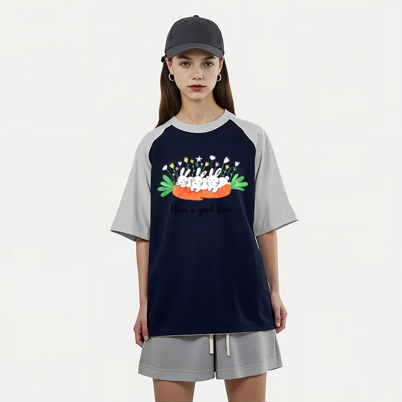 FAIRWHALE Drop Shoulder Sleeve T Shirt Women's-10