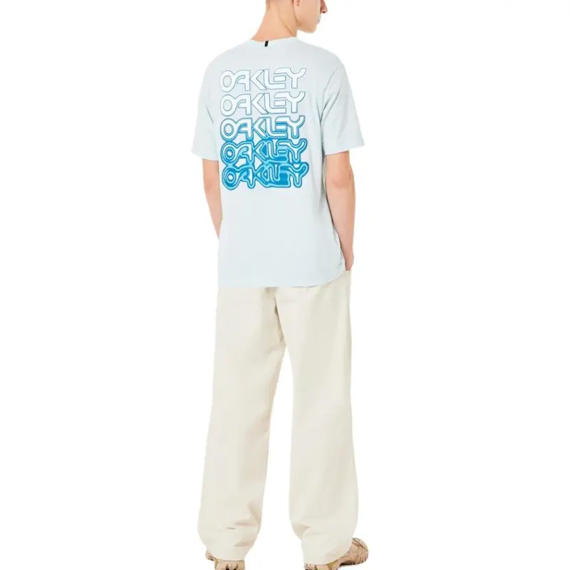 Oakley B1B Repeated T Shirt Men's Light Blue-4