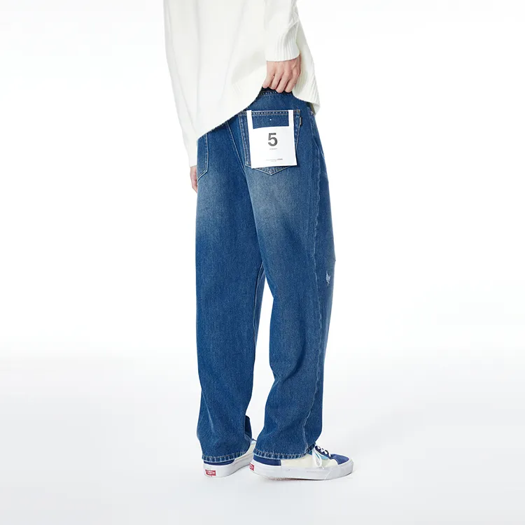 PEACEBIRD MEN Jeans Unisex Royal Blue-4