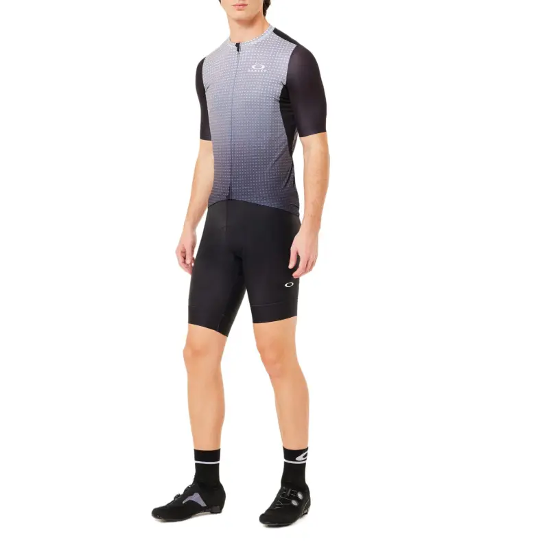 Oakley Endurance Dazzle Cycling Clothing Men's Black And Gray Striped Letter Combination-8