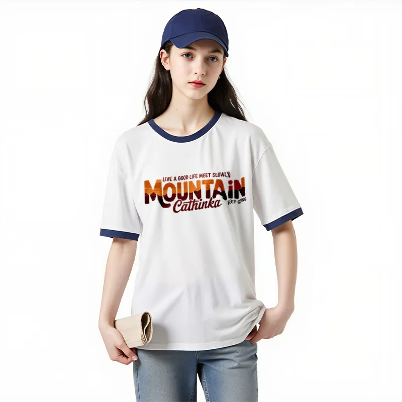 FAIRWHALE Drop Shoulder Sleeve T Shirt Women's-7