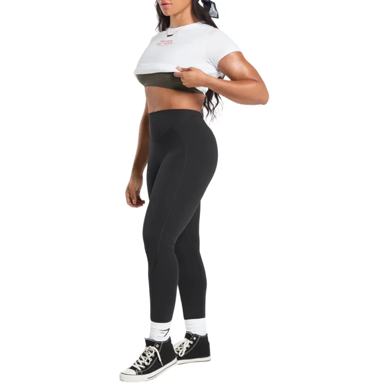 GYMSHARK Regular T Shirt Women's White-3