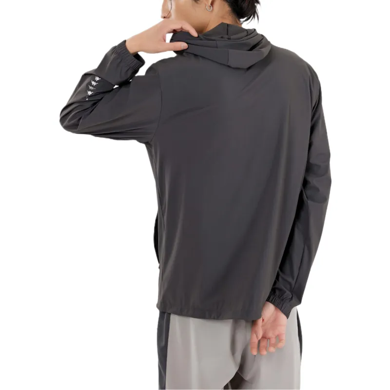 Kappa Jackets Unisex Black Gray-1