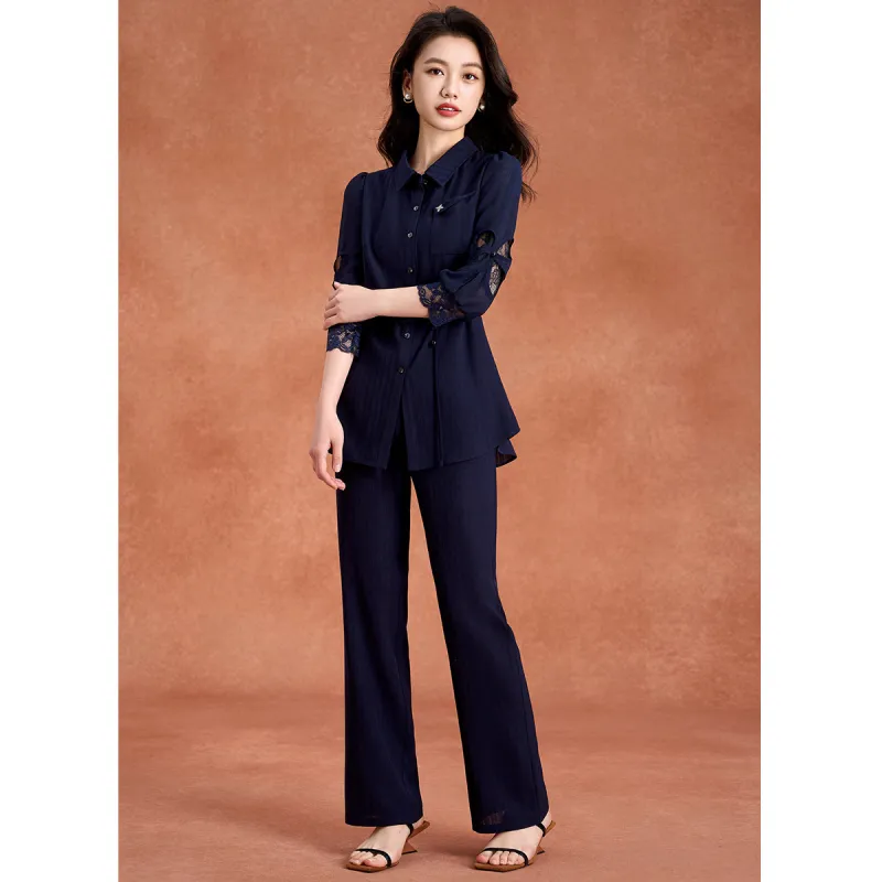 Mylan Casual Suit Women's Navy Blue-4