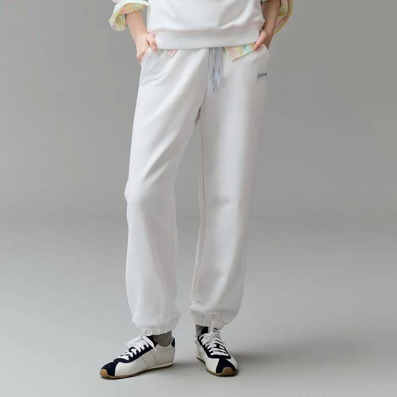 Teenie Weenie Knitted Sports Pants Women's White-2