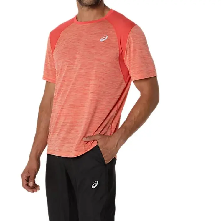 Asics ROAD T Shirts Men Red-2