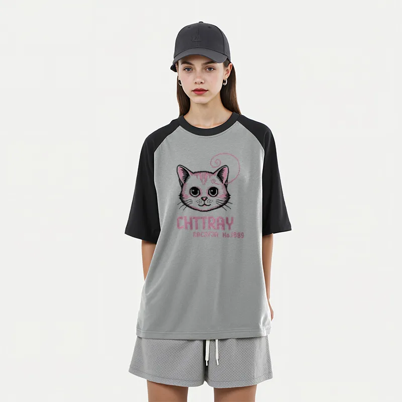 FAIRWHALE Drop Shoulder Sleeve T Shirt Women's-14