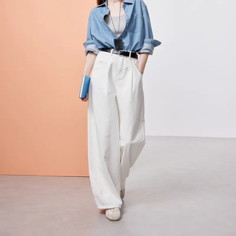 3COLOUR Jeans Women's Cloud White-2