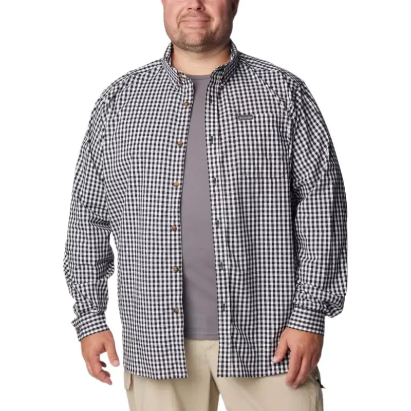 Columbia Men’s Rapid Rivers™ II Long Sleeve Shirt - Big Shirt Men's Black Everyday Plaid-3