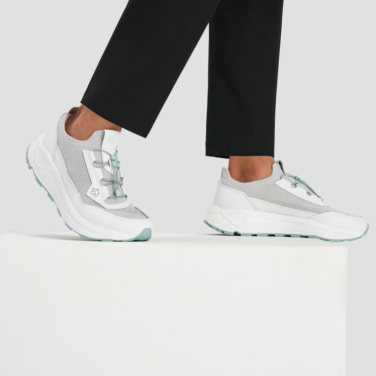 DESCENTE DUALIS Urban Commuting Slip Resistant And Breathable Low Top Casual Shoes Men's White-5