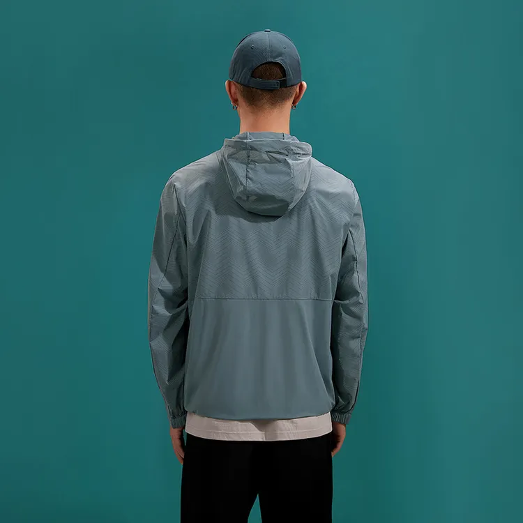 HLA Jackets Men UV Protection Medium Green Patchwork 20-2
