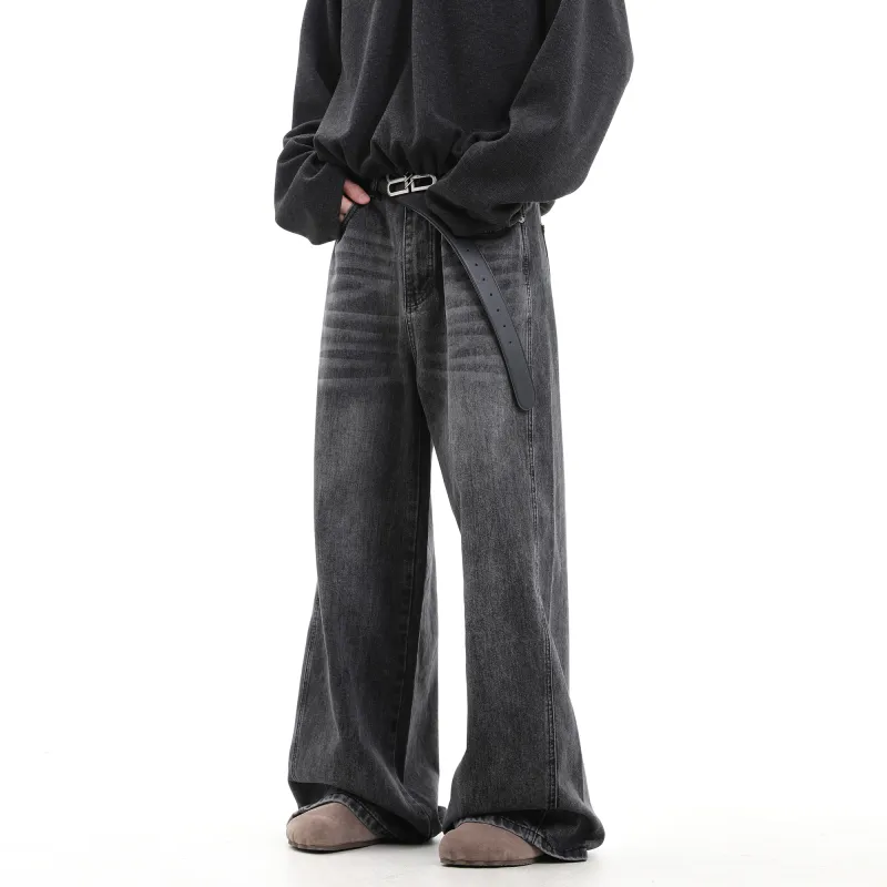 CUWU Jeans Unisex Black Gray Color-3