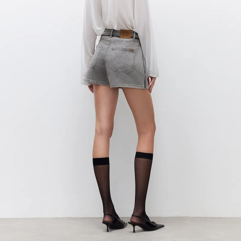 ONLY Denim Shorts Women's J08 Light Denim Gray-4