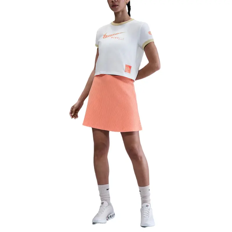 Nike SportswearSwoosh Casual Short Skirts Women's Apricot Agate-2