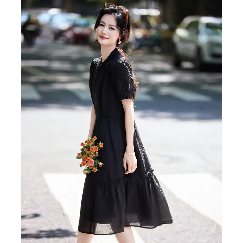 Still Quiet Short Sleeved Dress Women's-5
