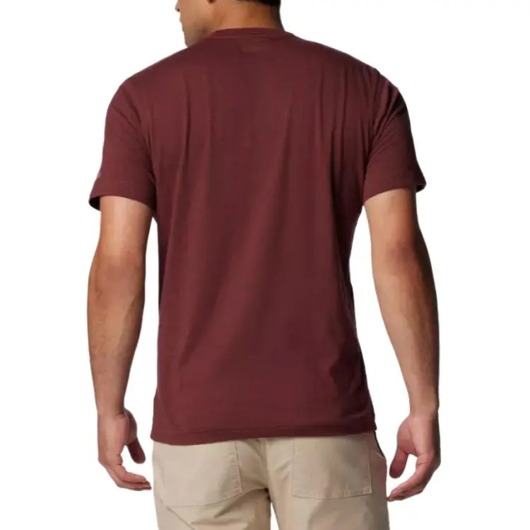 Columbia Thistletown Hills T-Shirt Men's Dark Red-1