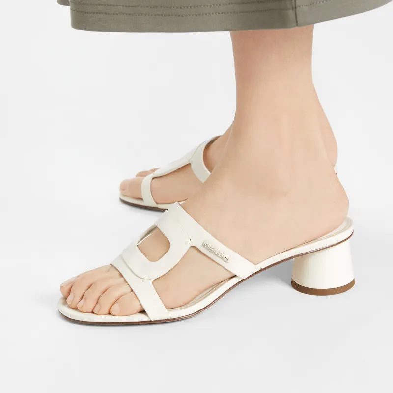 CHARLES&KEITH Composite Sole Slide Slippers 4.3cm Women's-3
