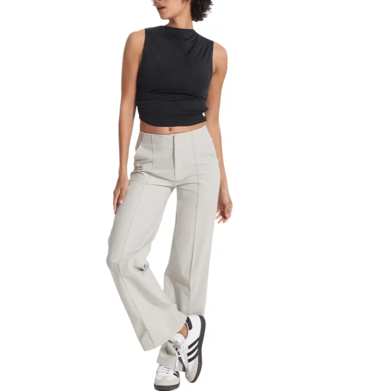 Vuori SS25 Casual Pants Women's Light Gray-3