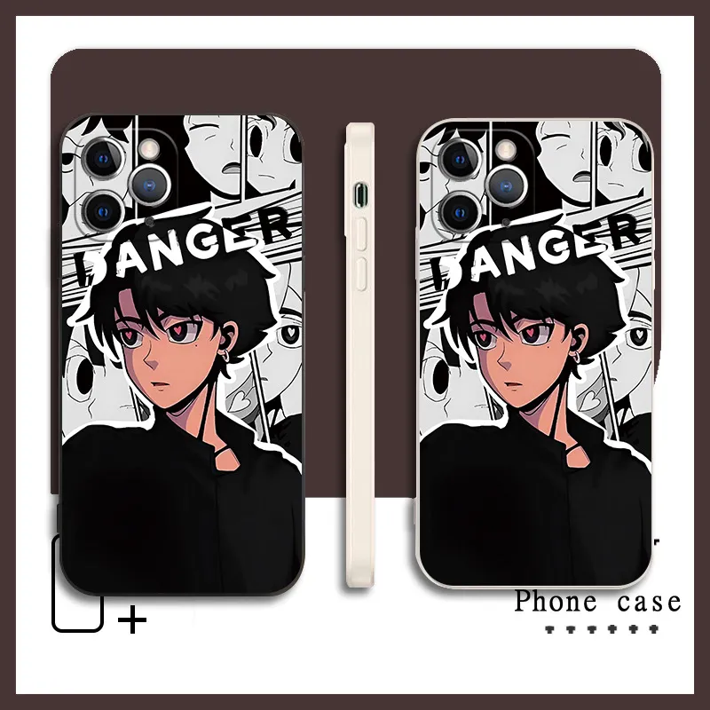 Cuttlefish Grid TPU Material Cool Guys Gods And Boyfriends Cartoon Phone Case Available For Apple 15/14/13/12/11-5