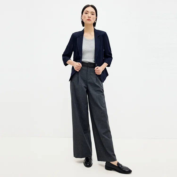 SHUIYUNJIAN Business Suit Women's Navy Blue-4