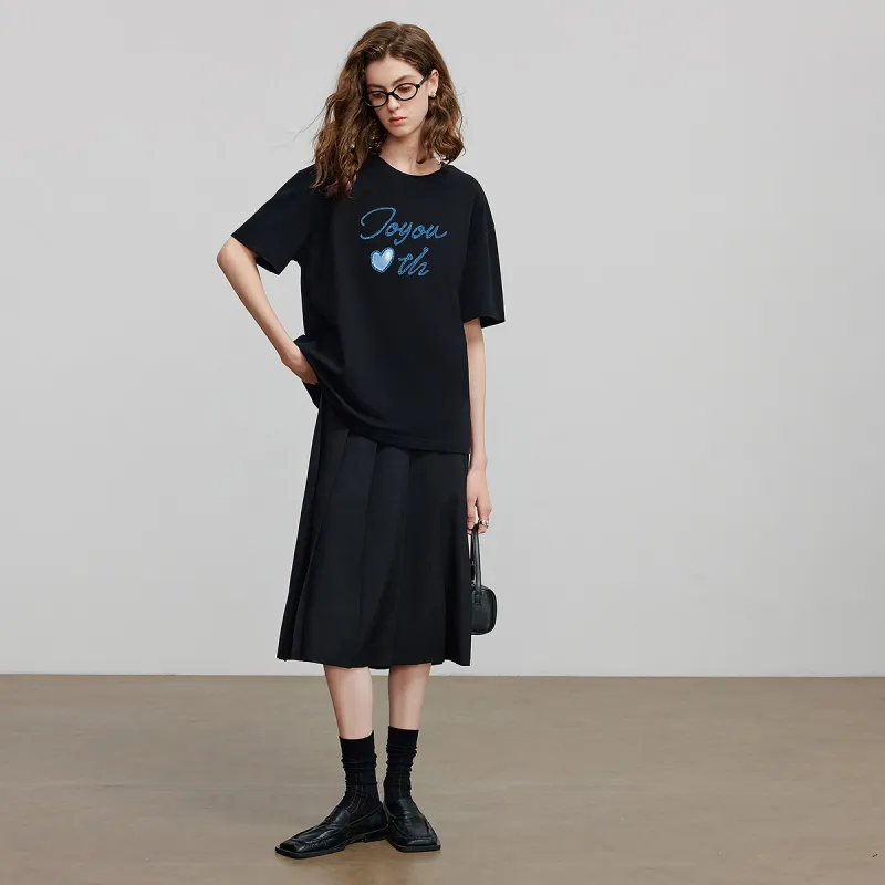 Initial Language T Shirt Women's-10
