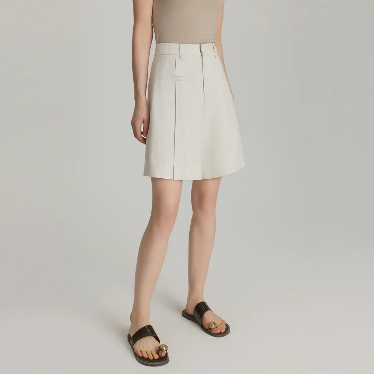 ELLE Summer Casual Shorts Women's Ecru-2
