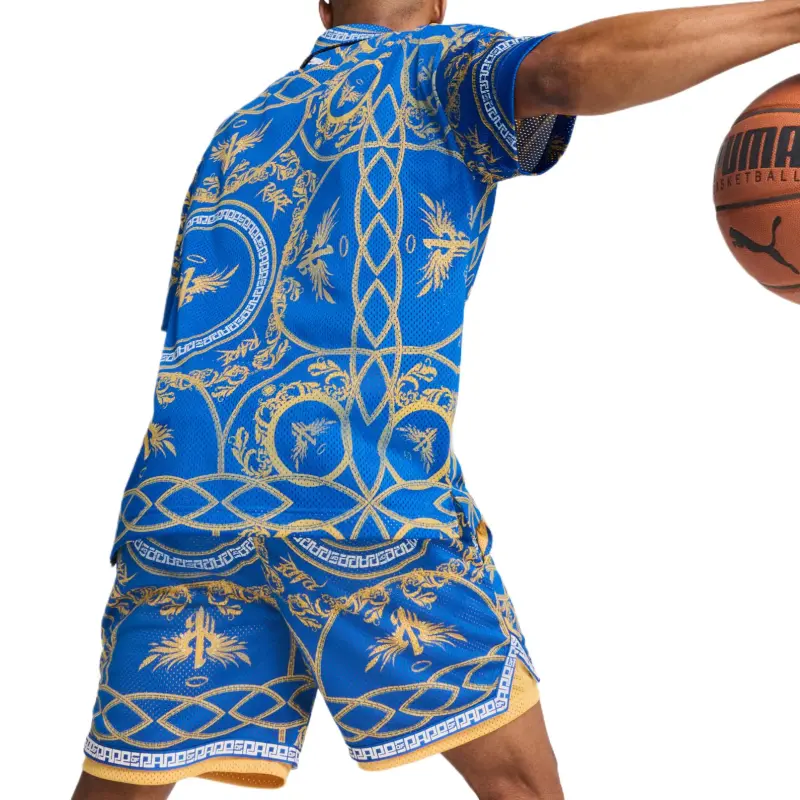 PUMA Playera Basquet Melo Dorada Para Hombre-3