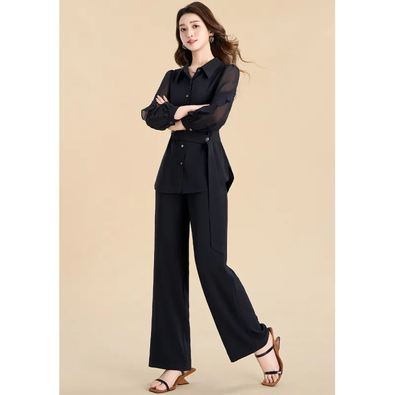 Mylan Casual Suit Women's Navy Blue-5