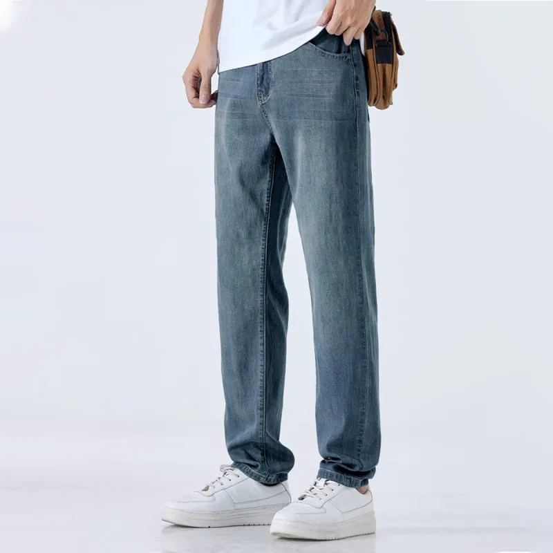 Tonlion Jeans Men Vintage Blue-2