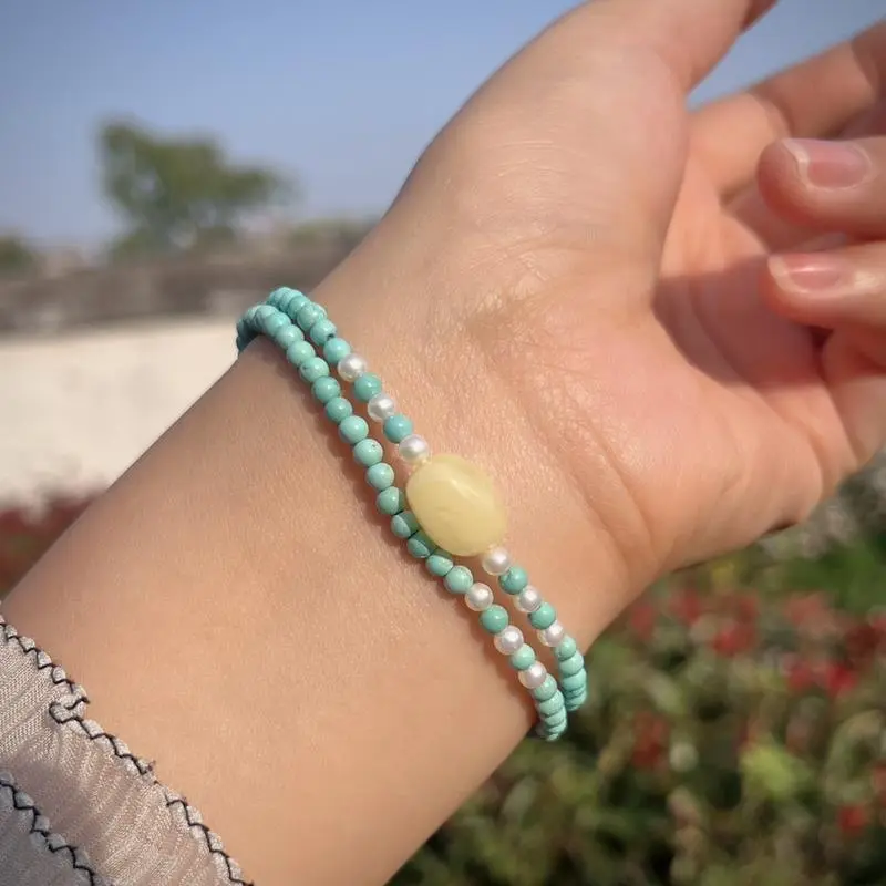 COUMILA Turquoise Bracelets Unisex-3