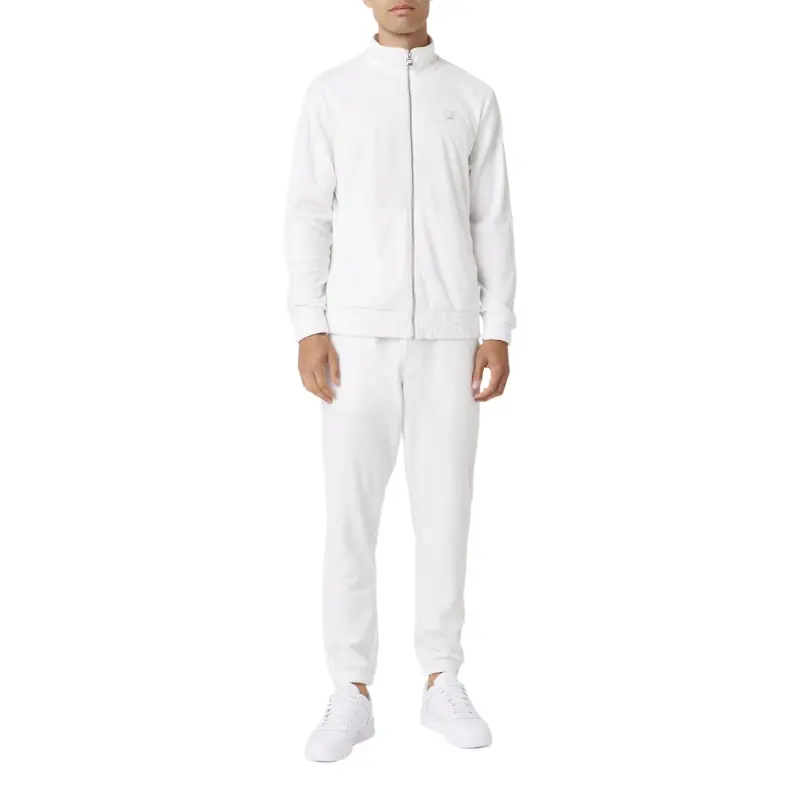 FILA Deverall Velour Jacket Jackets Coats Men's White 100-4