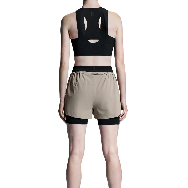 On Performance Sports Shorts Women's Brown-2